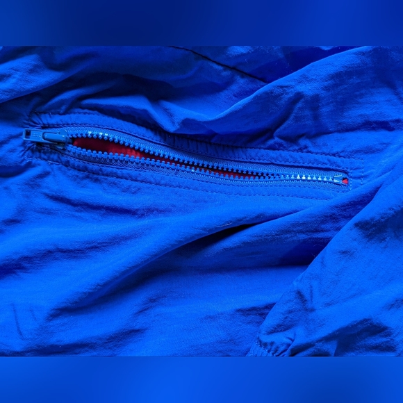 Sportif USA windbreaker, lightweight, vintage, blue and red, men's large - Picture 8 of 8